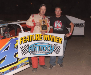 Richard Papenhausen #4p scored his third $1,500 DIRTcar Late Model win of the season, and he appears to be headed for his second championship in three seasons. Photo by Paul Gould 