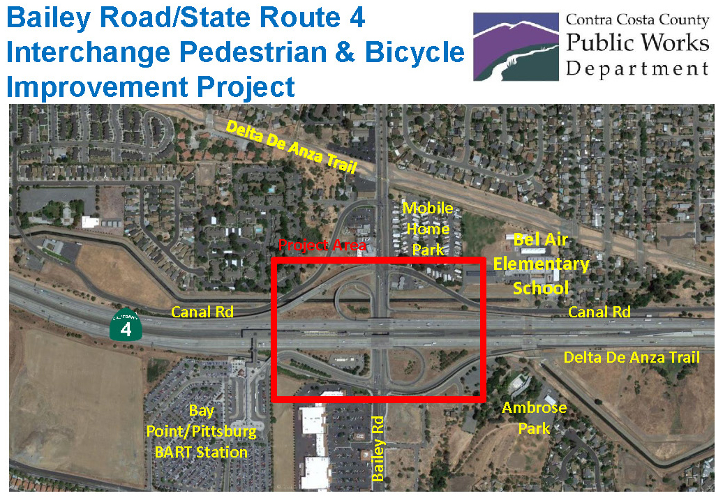 Bailey Road Hwy 4 IC project area